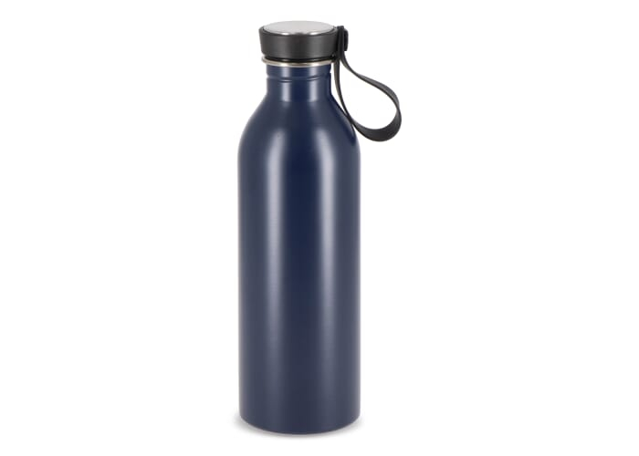 Bouteille personnalisée 500ml en inox recyclé Lucy Bleu foncé